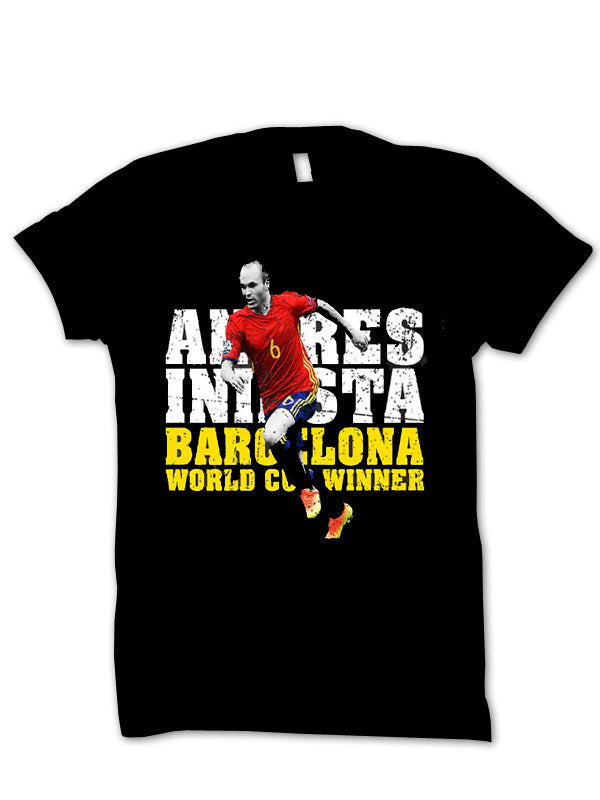 AndrÃ©s Iniesta T-Shirt Style001 Hoodie, Sweatshirt | PureTeeCo.com