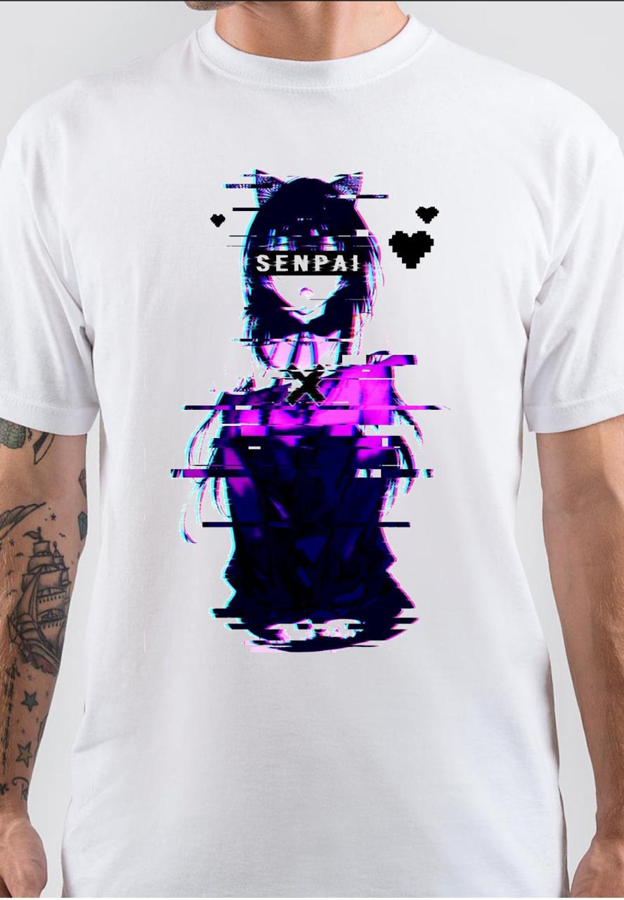 Anime Senpai T-Shirt Hoodie, Sweatshirt | PureTeeCo.com