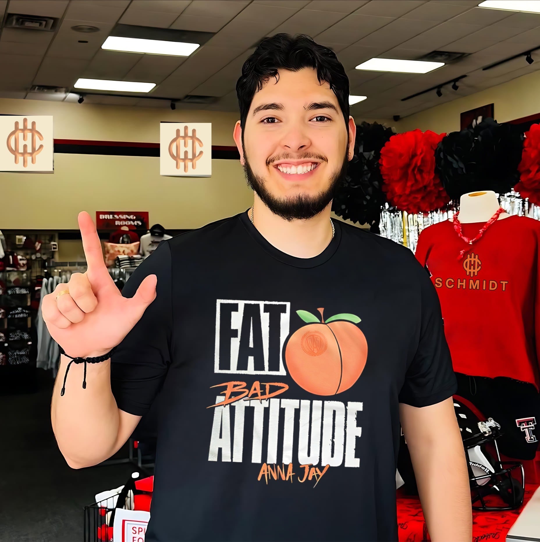 Anna Jay fat bad attitude shirt