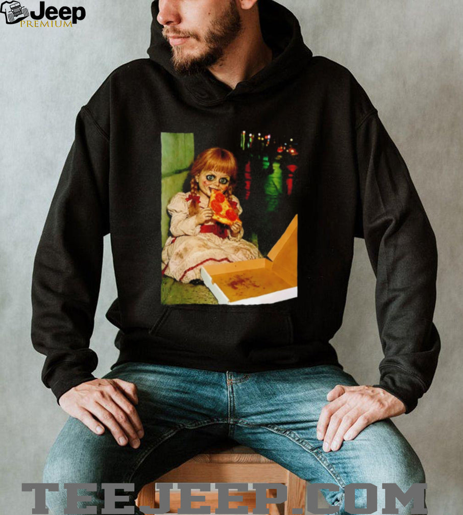 Annabelle eat pizza Halloween shirt