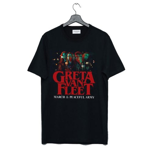 Anthem of HOT Peaceful Army Greta World Tour 2019 Greta Van Fleet Rock T Shirt Hoodie, Sweatshirt | PureTeeCo.com