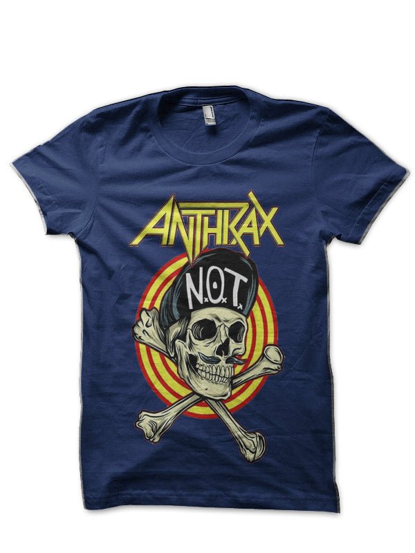 Anthrax Navy Blue T-Shirt Style001 Hoodie, Sweatshirt | PureTeeCo.com