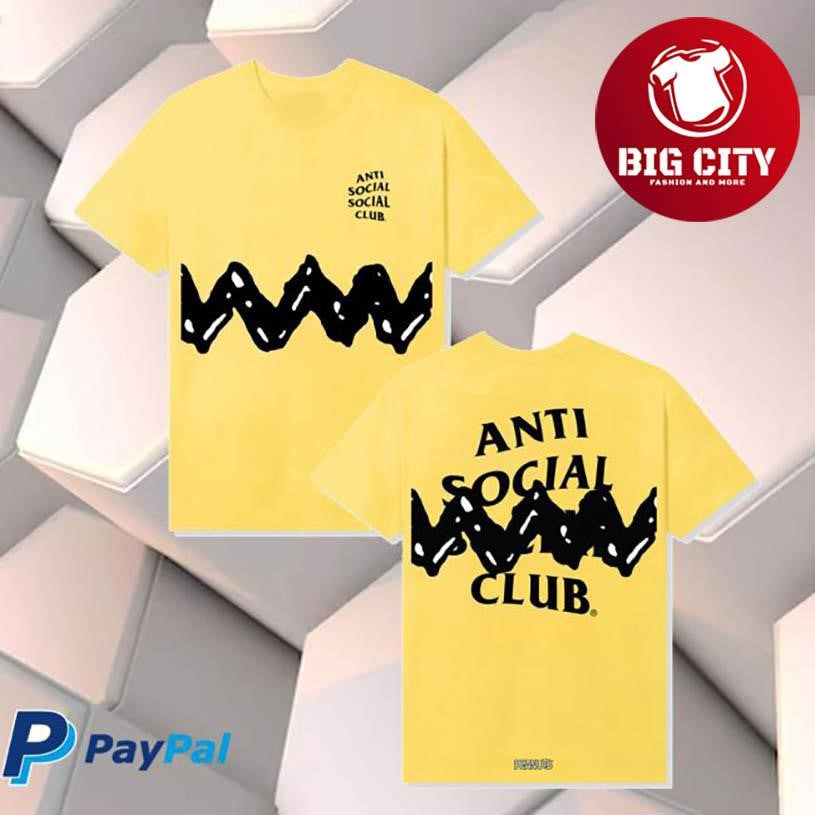 Anti Social Social Club Assc X Peanuts Zig Zag Two Sided Shirt