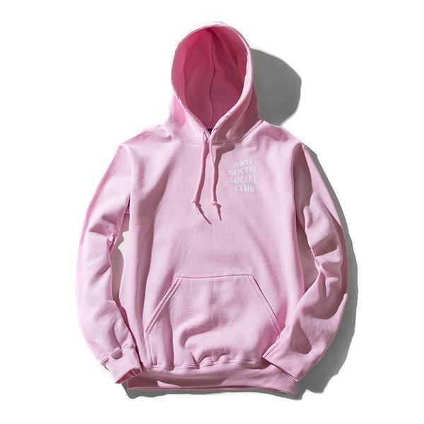 Anti Social Social Club Know You Better Pink Hoodie (ASW301) Men's Size Large T-Shirts, Sweatshirt | PureTeeCo.com