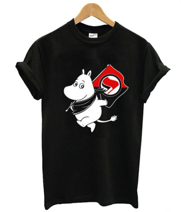 Antifa Moomin Anti-Fascist T-shirt Hoodie, Sweatshirt | PureTeeCo.com