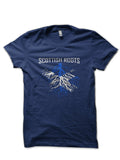 Scottish Roots with Scotland Flag Navy Blue T-Shirt Hoodie, Sweatshirt | PureTeeCo.com