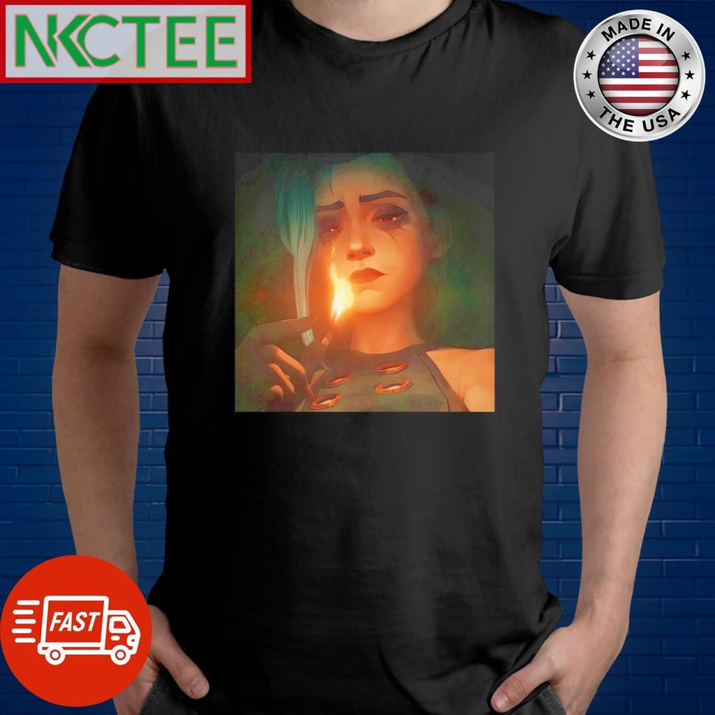 Arcane Season 2 Hailee cries shirt