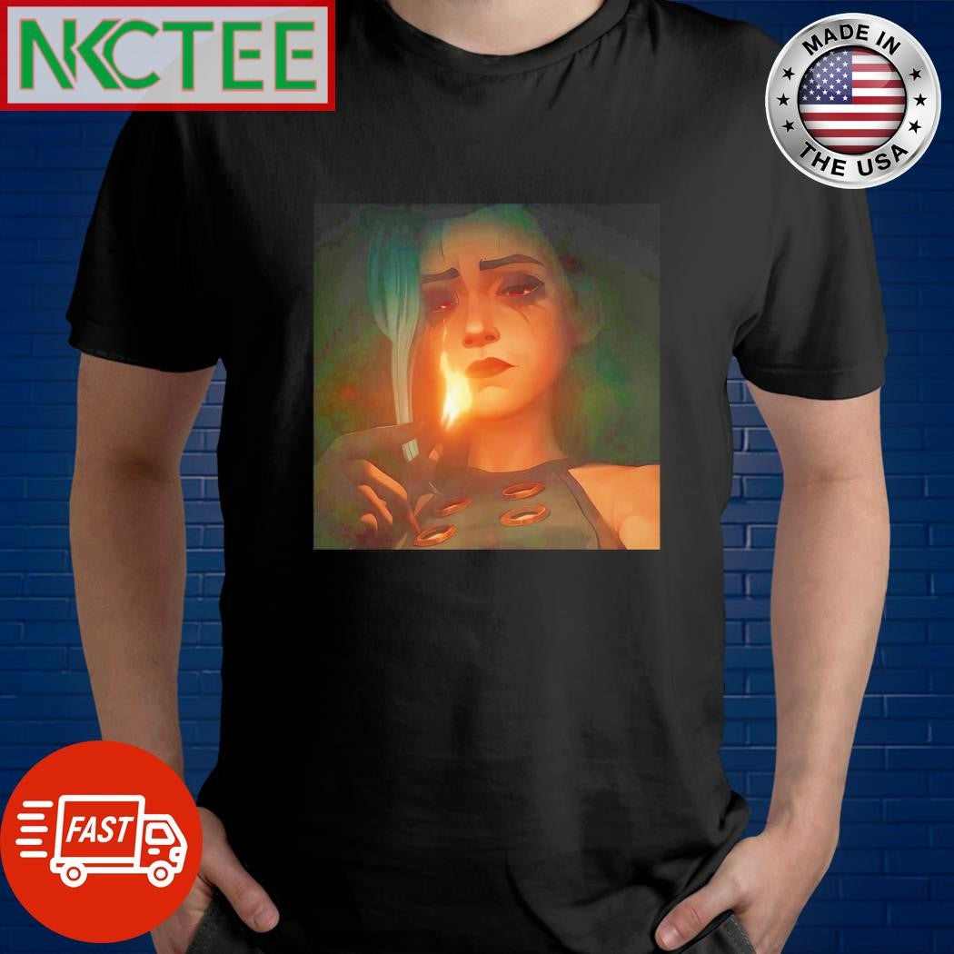 Arcane Season 2 Hailee cries shirt
