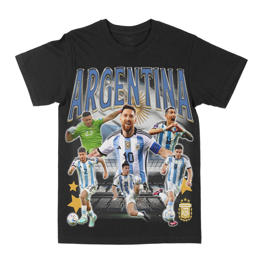 Argentina Soccer Graphic Tee Hoodie, Sweatshirt | PureTeeCo.com (Image 1)