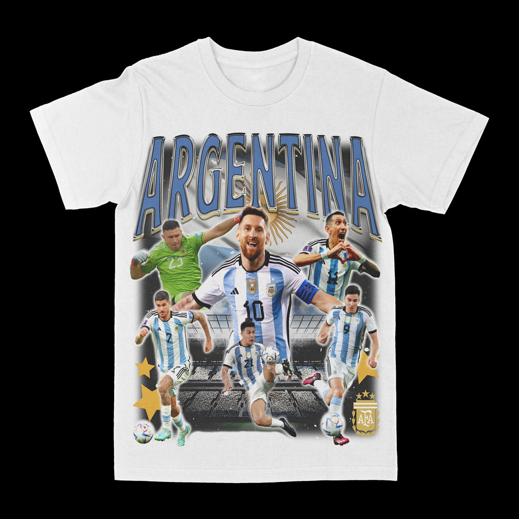Argentina Soccer Graphic Tee Hoodie, Sweatshirt | PureTeeCo.com (Image 2)