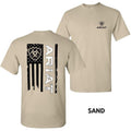 Ariat T-shirt 2-sided  Ariat T-shirt For Men, American Flag and Rifle Graphic, American Flag Design, Mens Western Wear,...