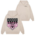 Ariat USA Sweatshirt Hoodie Tshirt- American flag and Ariat logo design, warm and comfortable for all activities. Unisex....