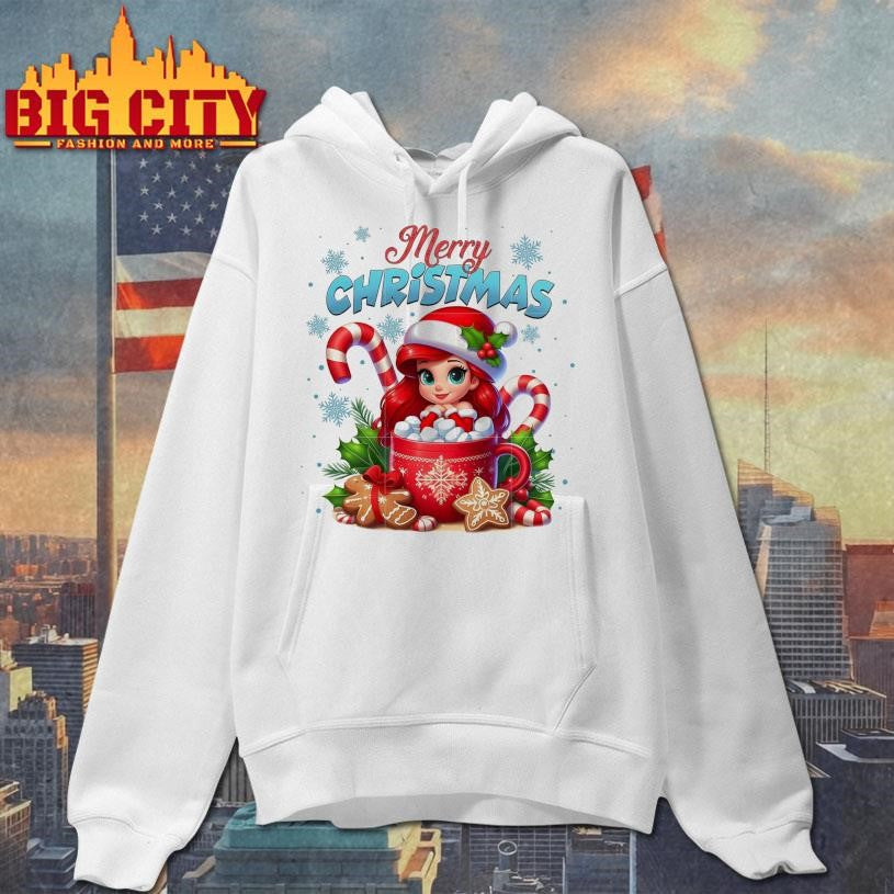 Ariel coffee mug merry christmas shirt