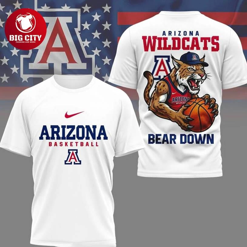 Arizona Wildcats NCAA GameDay Basketball Two Sided Shirt