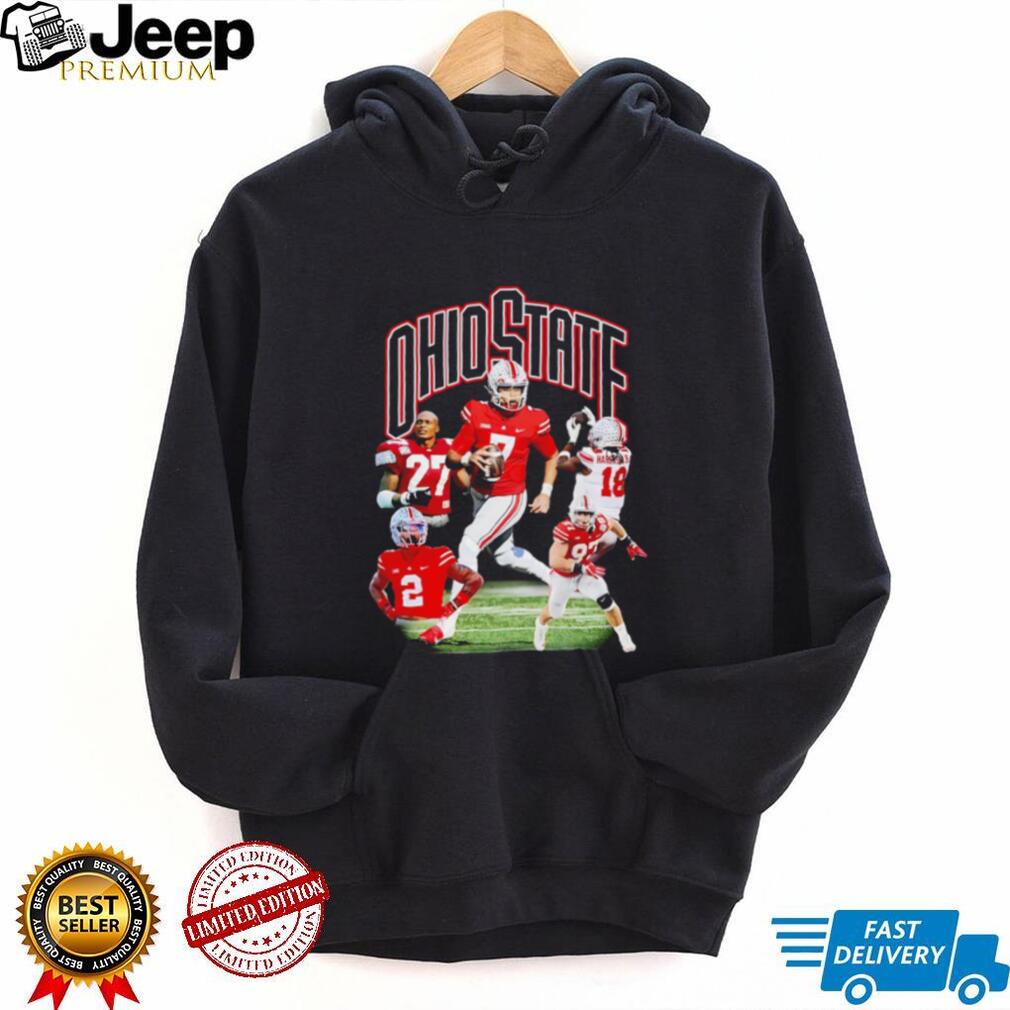Ohio State Football Collage Featuring Harrison Jr and Team Players shirt