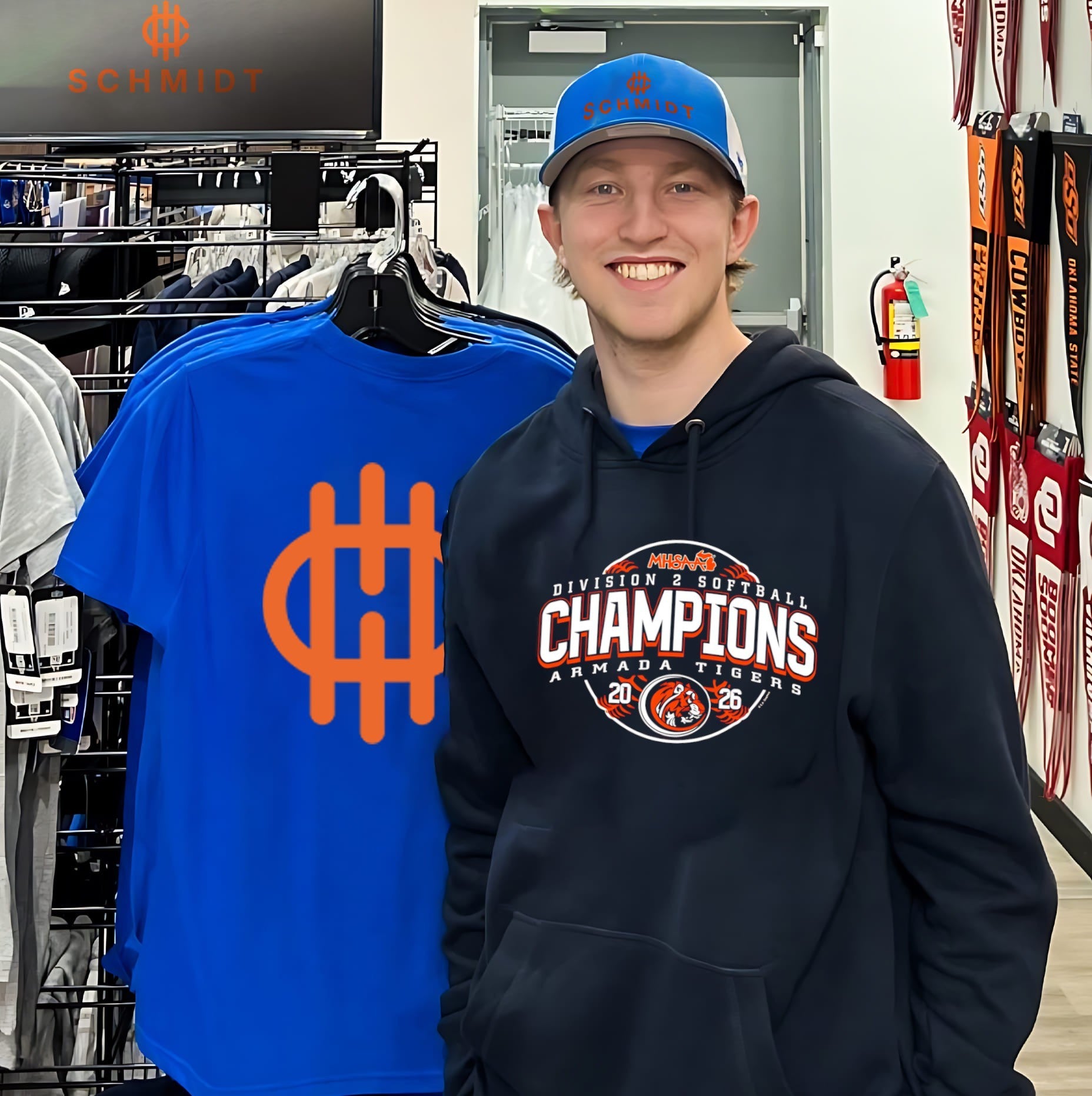 Armada Tigers 2026 MHSAA Softball D2 Champions shirt