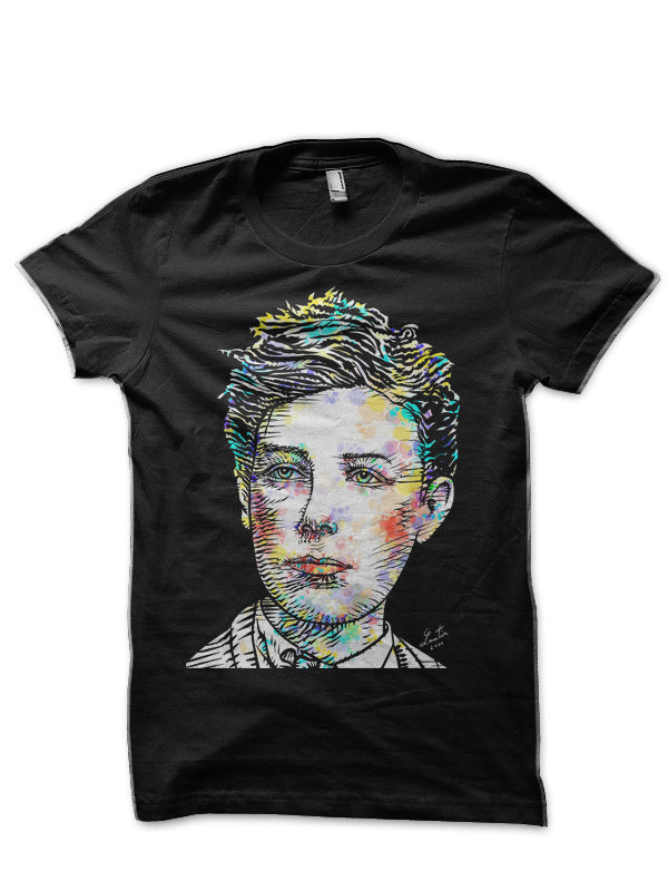 Arthur Rimbaud Black T-Shirt Hoodie, Sweatshirt | PureTeeCo.com