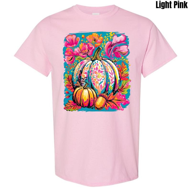 Artistic Autumn Pumpkins Gildan T-Shirt 'NLB' Hoodie, Sweatshirt | PureTeeCo.com