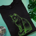 Ascii Cat by Terminal Research on black unisex t-shirt Hoodie, Sweatshirt | PureTeeCo.com