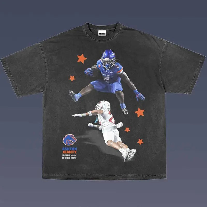 Ashton Jeanty 1.0 VINTAGE TEE | MEN'S GRAPHIC T-SHIRT SWEATSHIRT HOODIE | GIFT FOR FAN | PureTeeCo.com