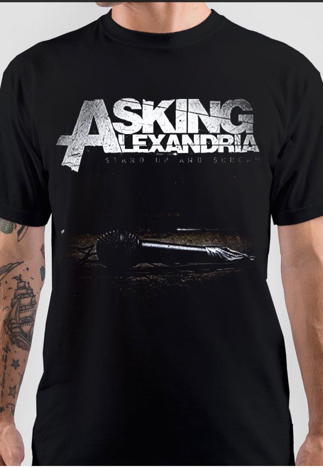 Asking Alexandria Black T-Shirt Hoodie, Sweatshirt | PureTeeCo.com