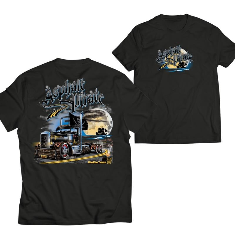 Asphalt Pirate Tractor Graphic Tee, Stylish Car Merch for Automotive Enthusiasts Hoodie, Sweatshirt | PureTeeCo.com