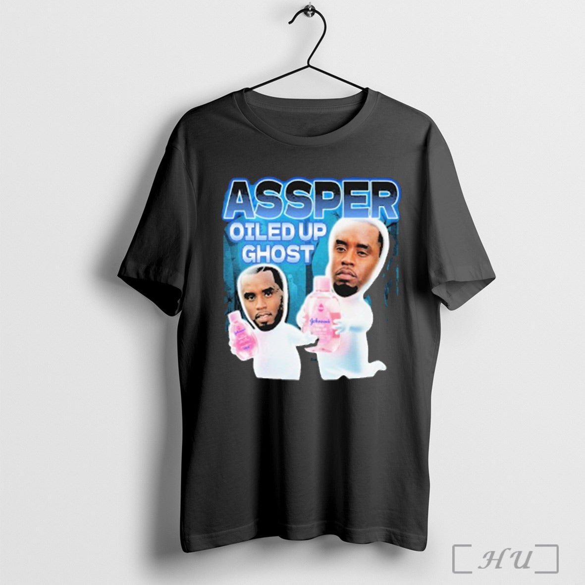 Assper Casper Diddy Oiled Up Ghost Sean Combs Baby Oil T Shirt Sweatshirt Hoodie | PureTeeCo.com