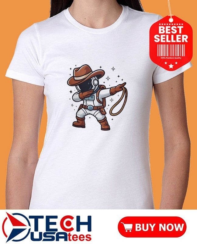 Astronaut Cowboy dabbing shirt