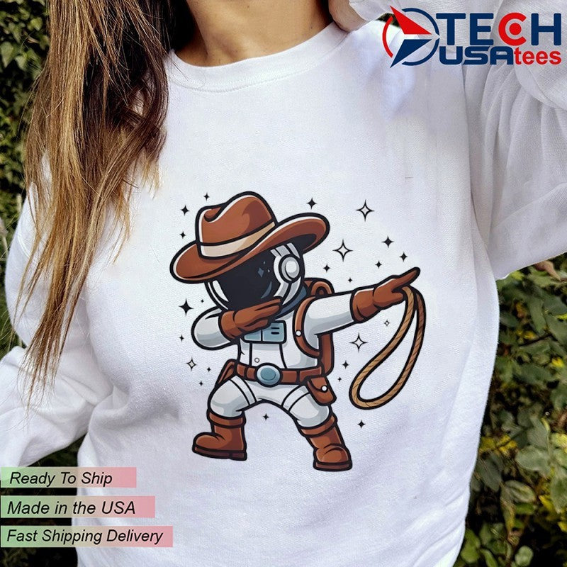 Astronaut Cowboy dabbing shirt