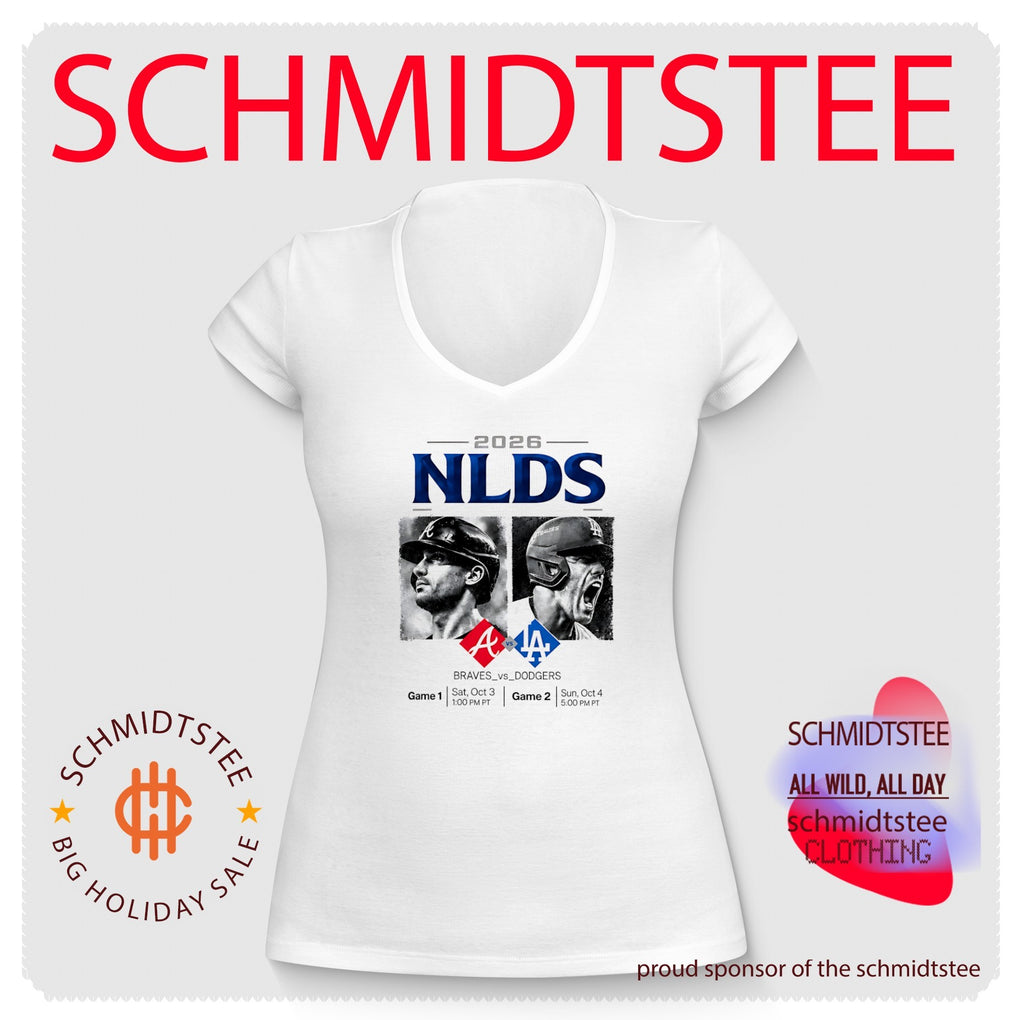 Atlanta Braves vs. Los Angeles Dodgers NLDS 2026 schedule shirt