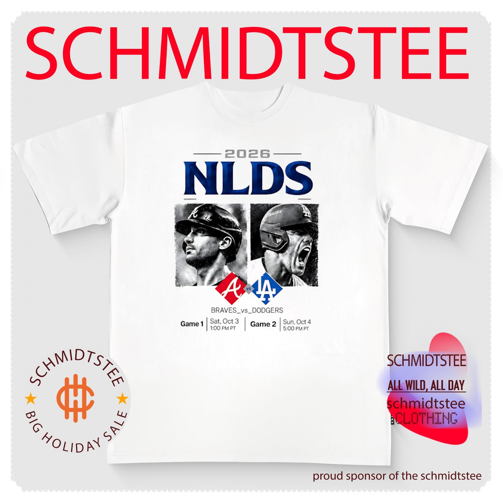 Atlanta Braves vs. Los Angeles Dodgers NLDS 2026 schedule shirt