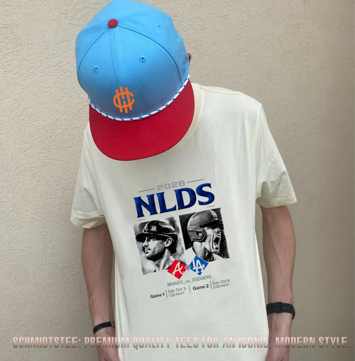 Atlanta Braves vs. Los Angeles Dodgers NLDS 2026 schedule shirt