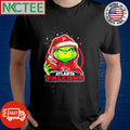 Atlanta Falcons Grinch wearing Santa hat Christmas 2024 shirt