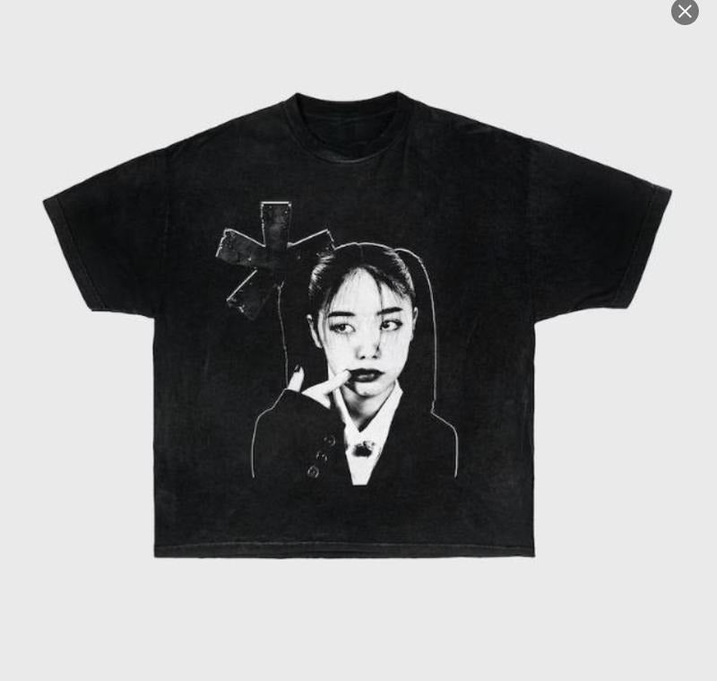 Attitude Tee,Black version graphic, men, women, unisex, y2k, fashion, streetwear, 100% cotton, screen print, crew neck,...