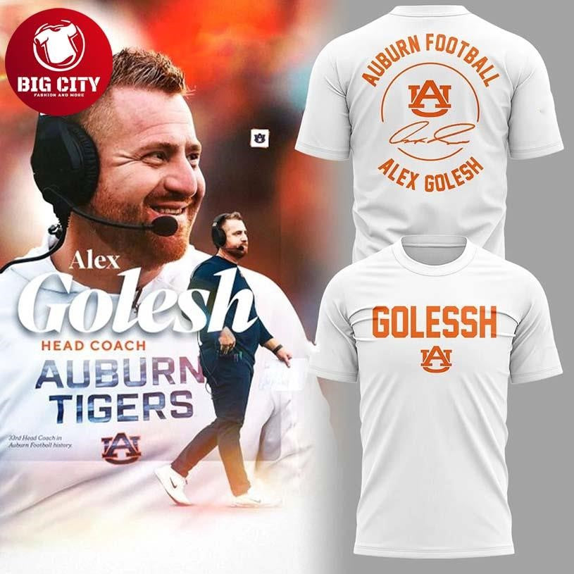 Auburn Football Golesh HEAD COACH Two Sided Shirt