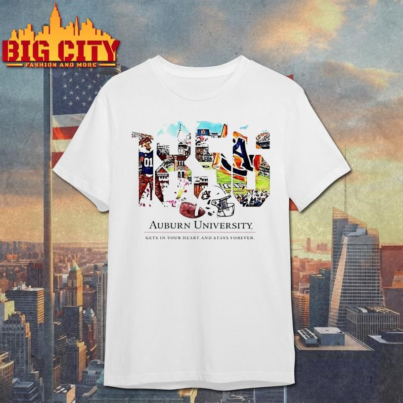 Auburn Tigers 1856 Gets In Your Heart And Stay Forever Shirt