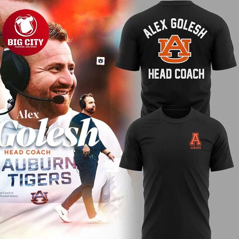 Auburn Tigers Golesh HEAD COACH 2025 Two Sided Shirt