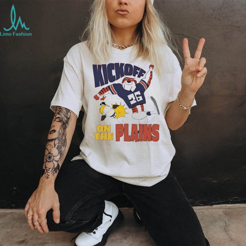Auburn Tigers mascot kickoff on the plains shirt