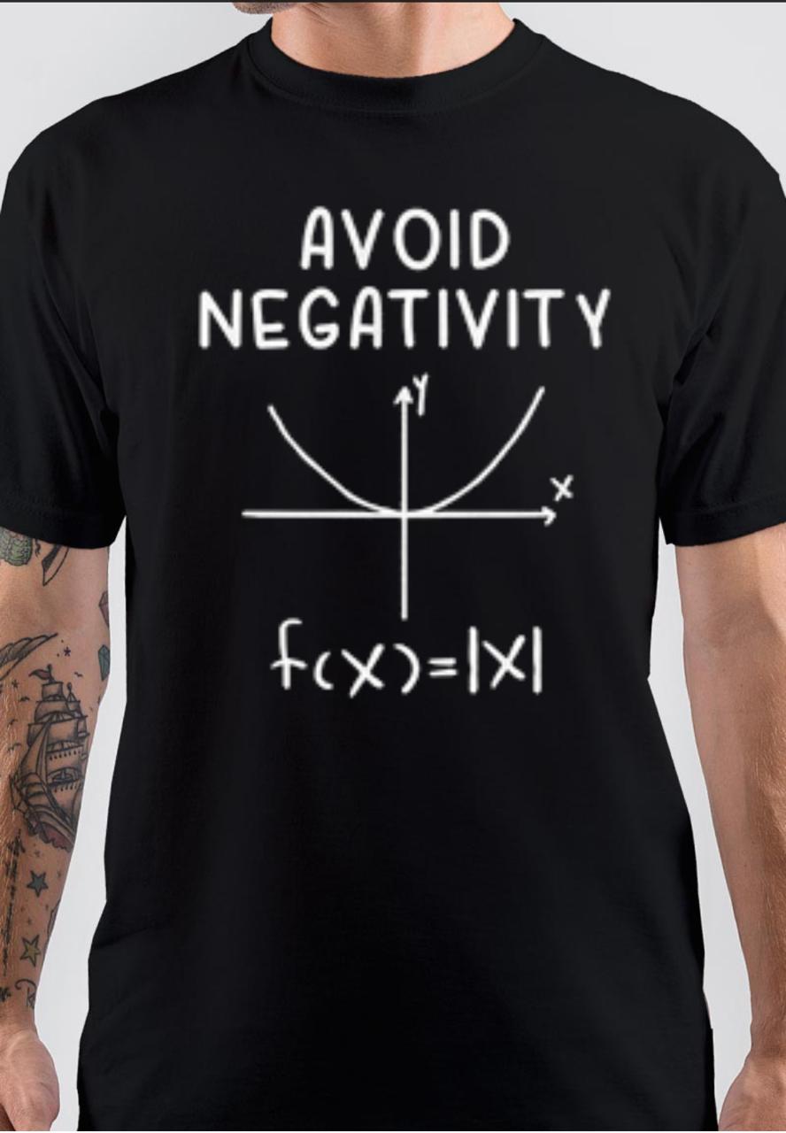 Avoid Negativity Funny Math T-Shirt Hoodie, Sweatshirt | PureTeeCo.com
