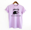 Awake at what cost Graphic Tee, Possum Meme Comfort Colors Shirt Hoodie, Sweatshirt | PureTeeCo.com