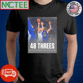 Awesome 48 threes NBA record for combined three pointers in a game Mavericks, Warriors Klay Thompson shirt