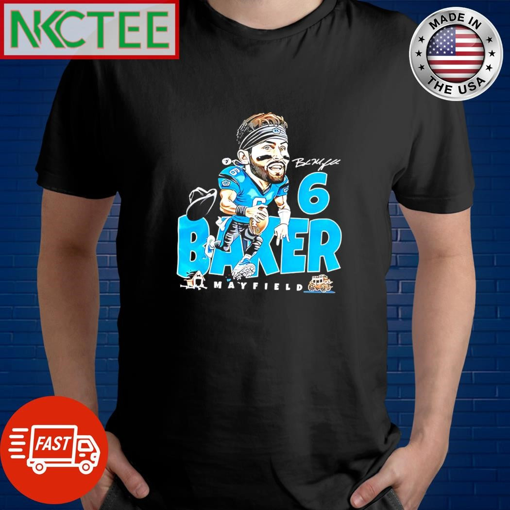 Awesome Baker Mayfield 6 Carolina Panthers signature shirt