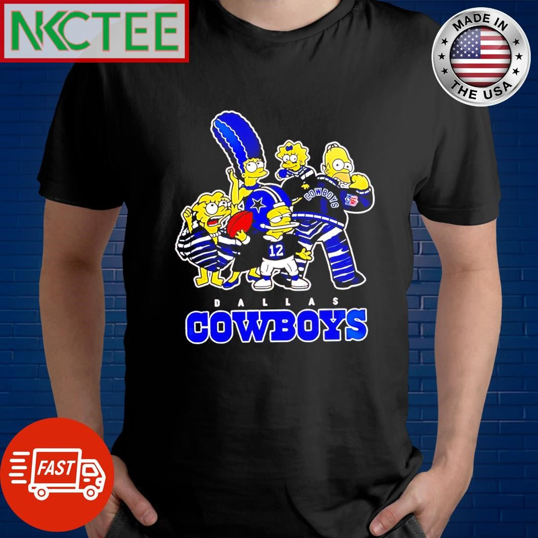 Awesome Dallas Cowboys The Simpsons cartoon shirt