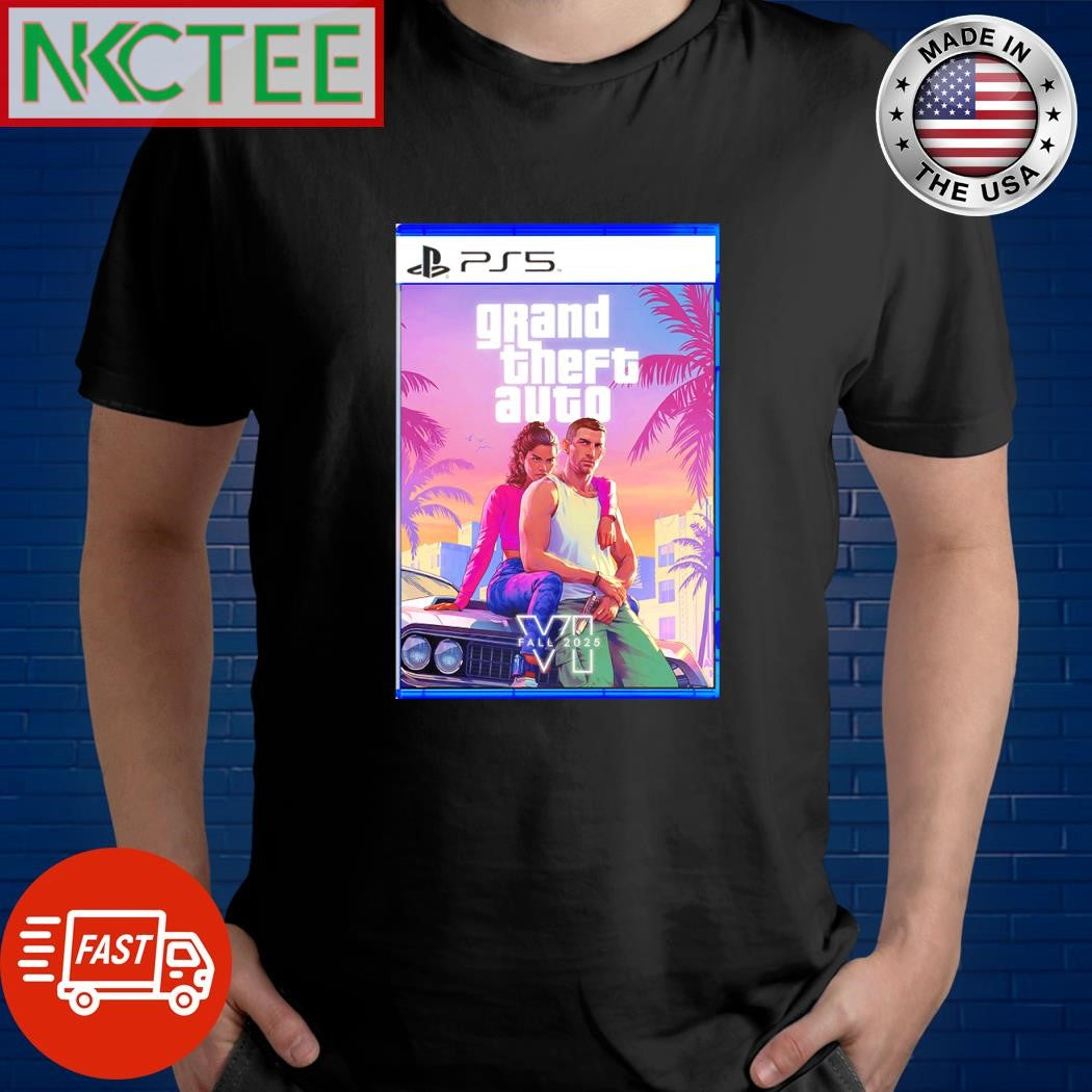 Awesome GTA 6 Grand Theft Auto VI PS 5 shirt