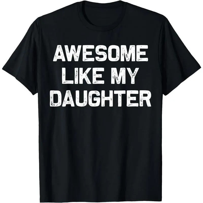 Awesome Like My Daughter Gifts Men Funny Fathers Day Dad Shirt Hoodie, Sweatshirt | PureTeeCo.com