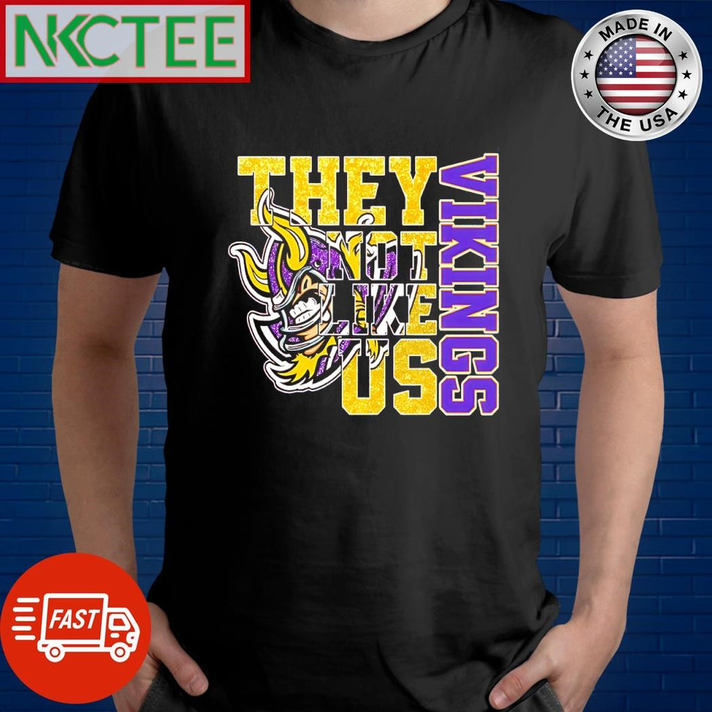 Awesome Minnesota Vikings head they not like us shirt
