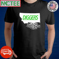 Awesome Montana Tech University Diggers Montana map tree roots shirt