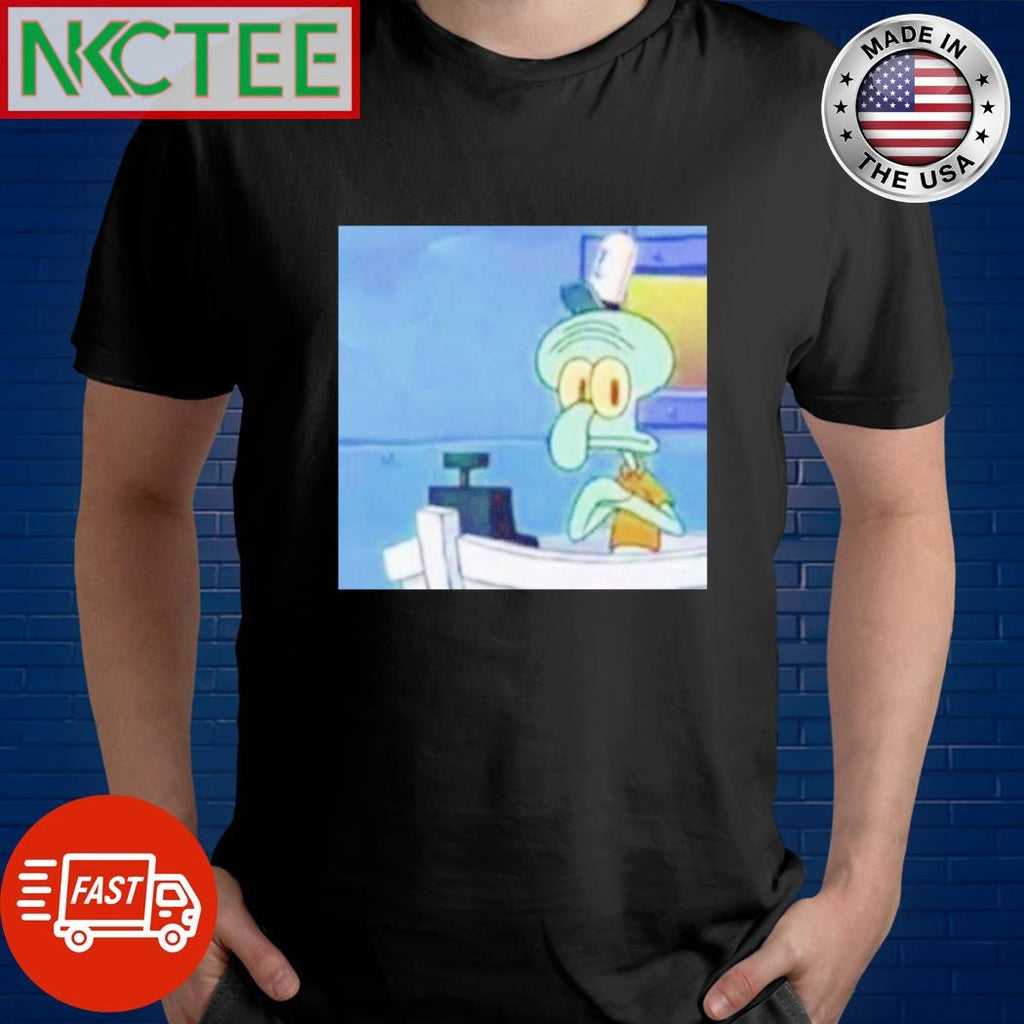 Awesome Squidward sad shirt