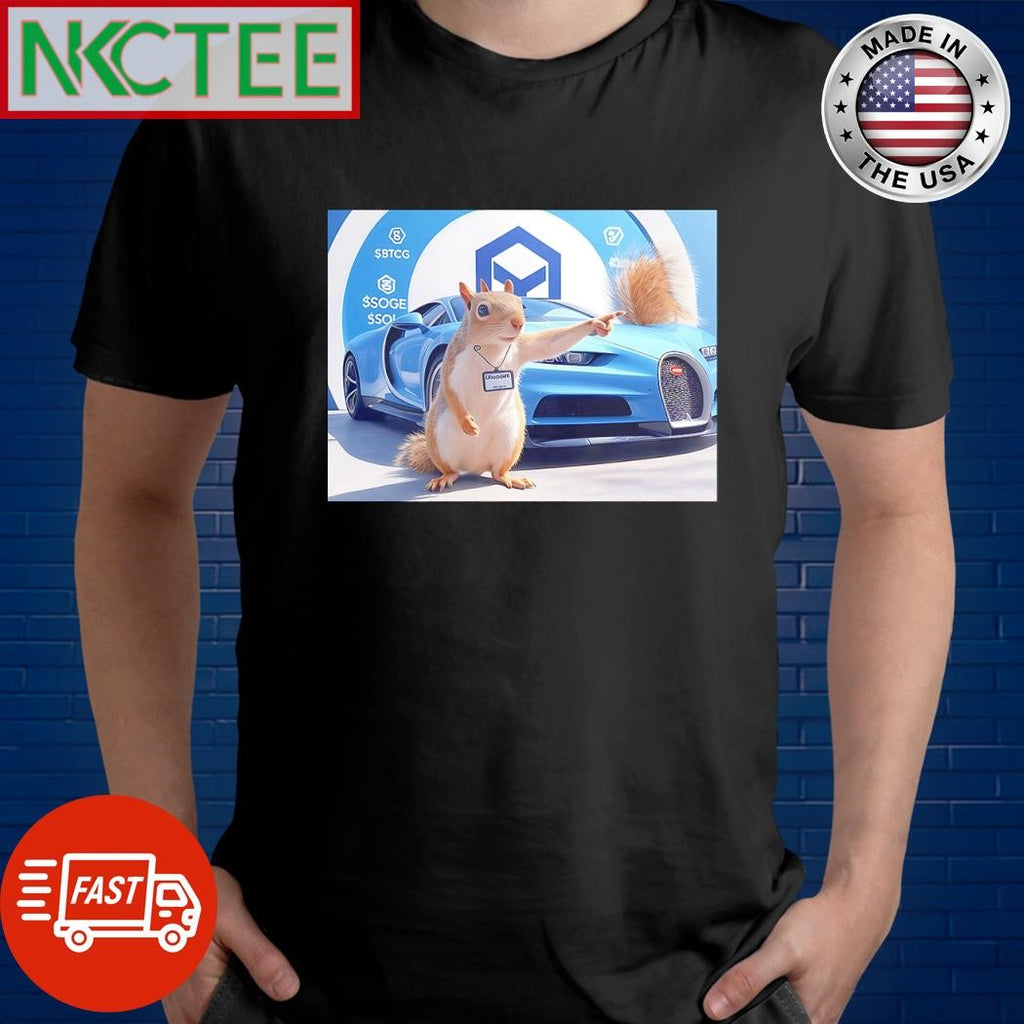 Awesome Squirrels punt coin Bugatti car paint shirt