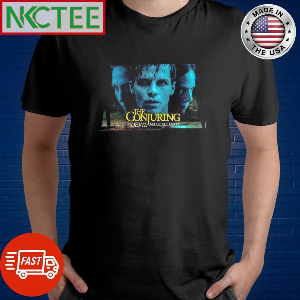 Awesome The Conjuring The Devil Made Me Do It Halloween shirt